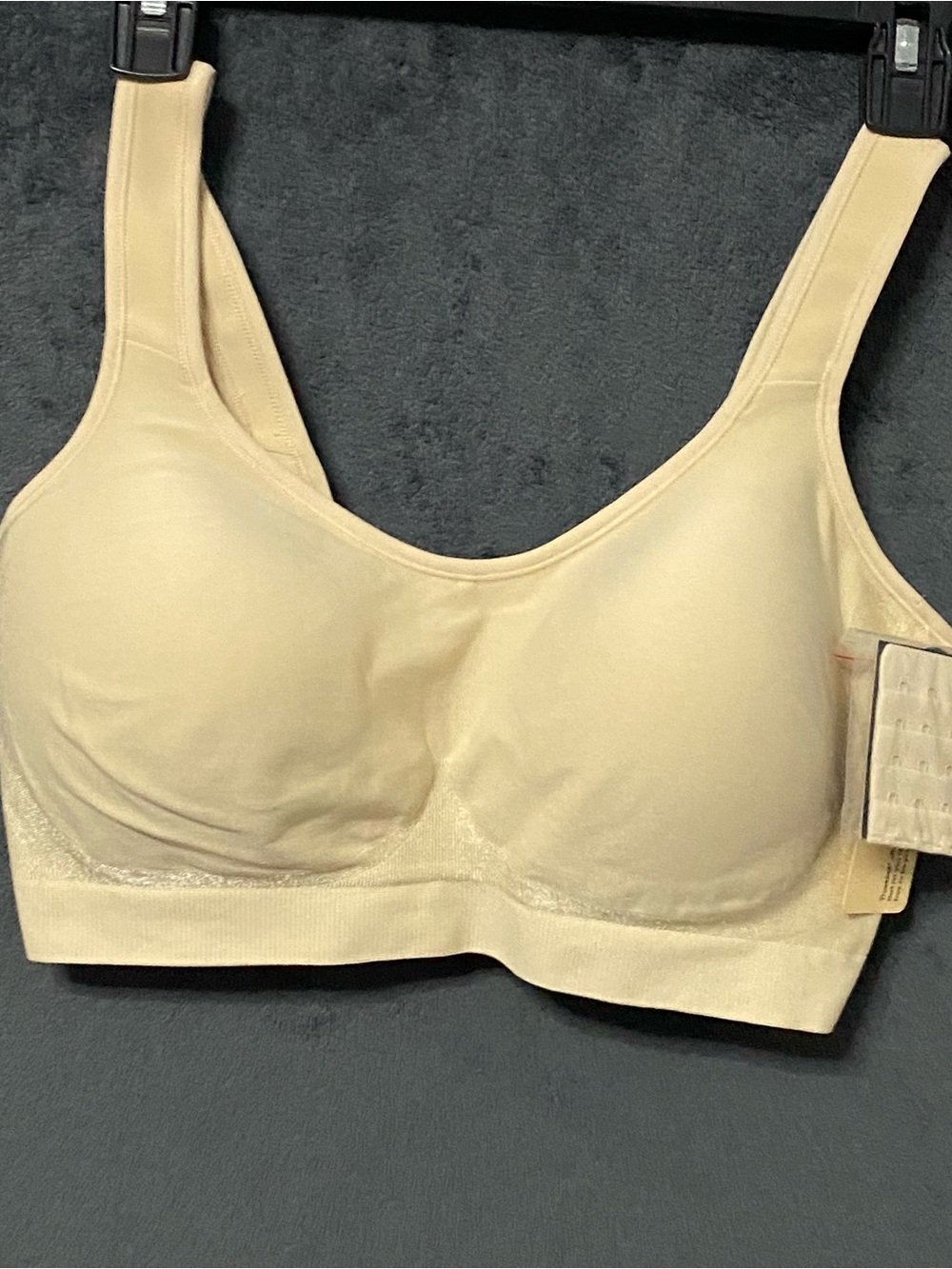 Truekind Daily Comfort Wirefree Shaper Bra Tan Beige Nude Sz XL 10022 NWT Basic